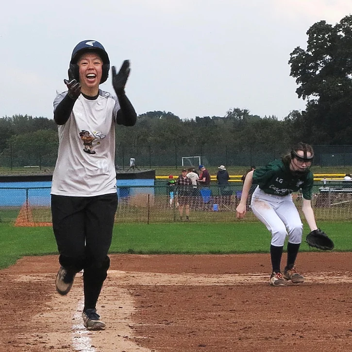 GBFL player celebrates